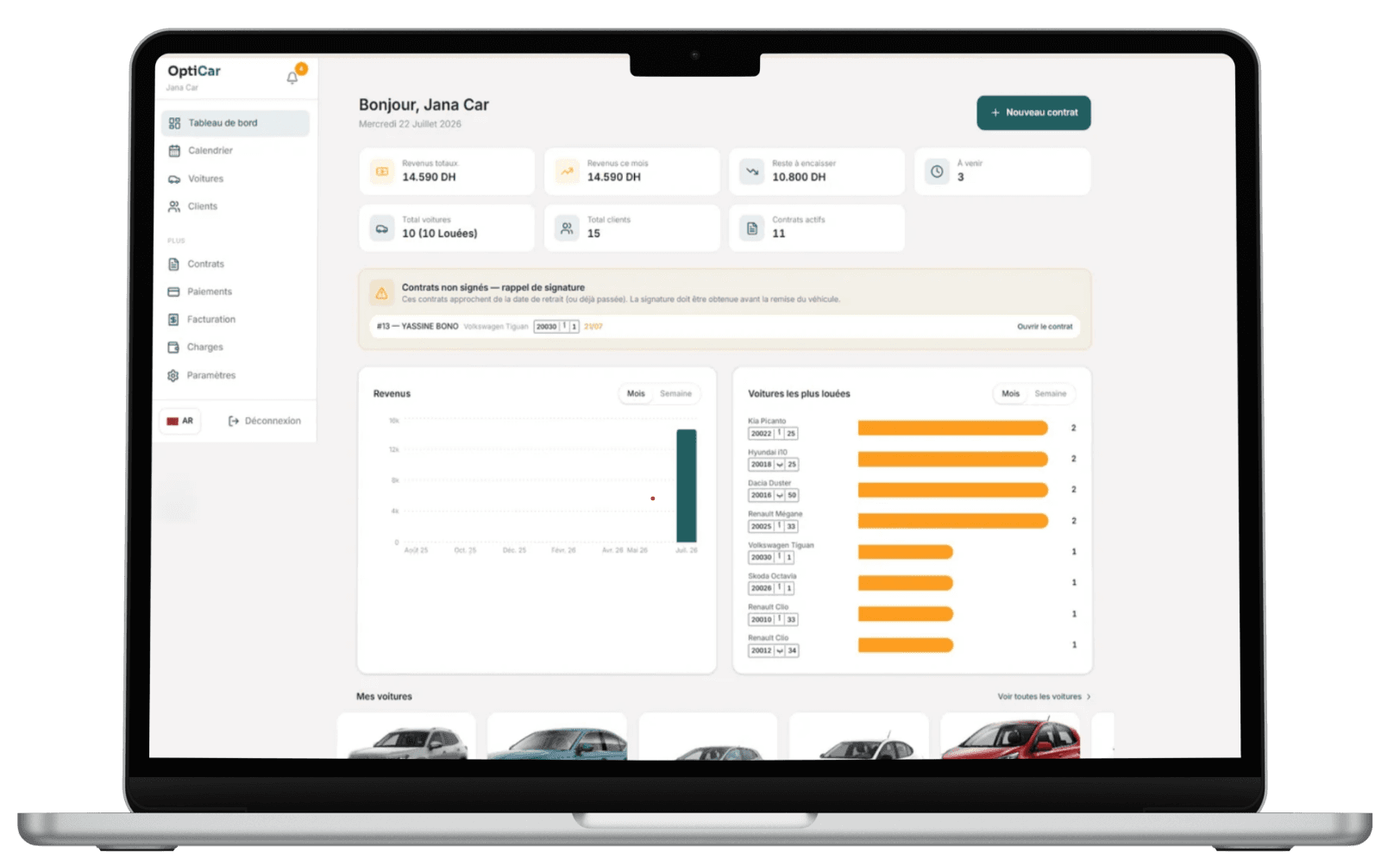 OptiCar Dashboard